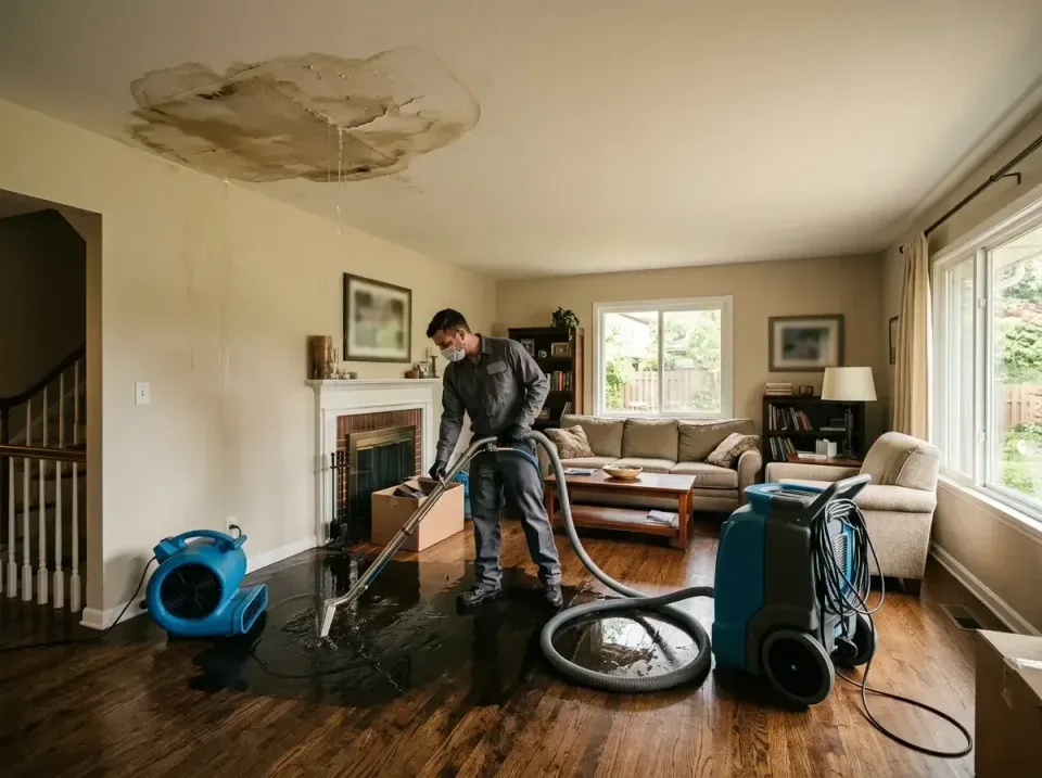 attic-pipe-burst-ceiling-drip-008 — frequently asked questions, Water Damage Restoration & Carpet Care in Grafton, ND